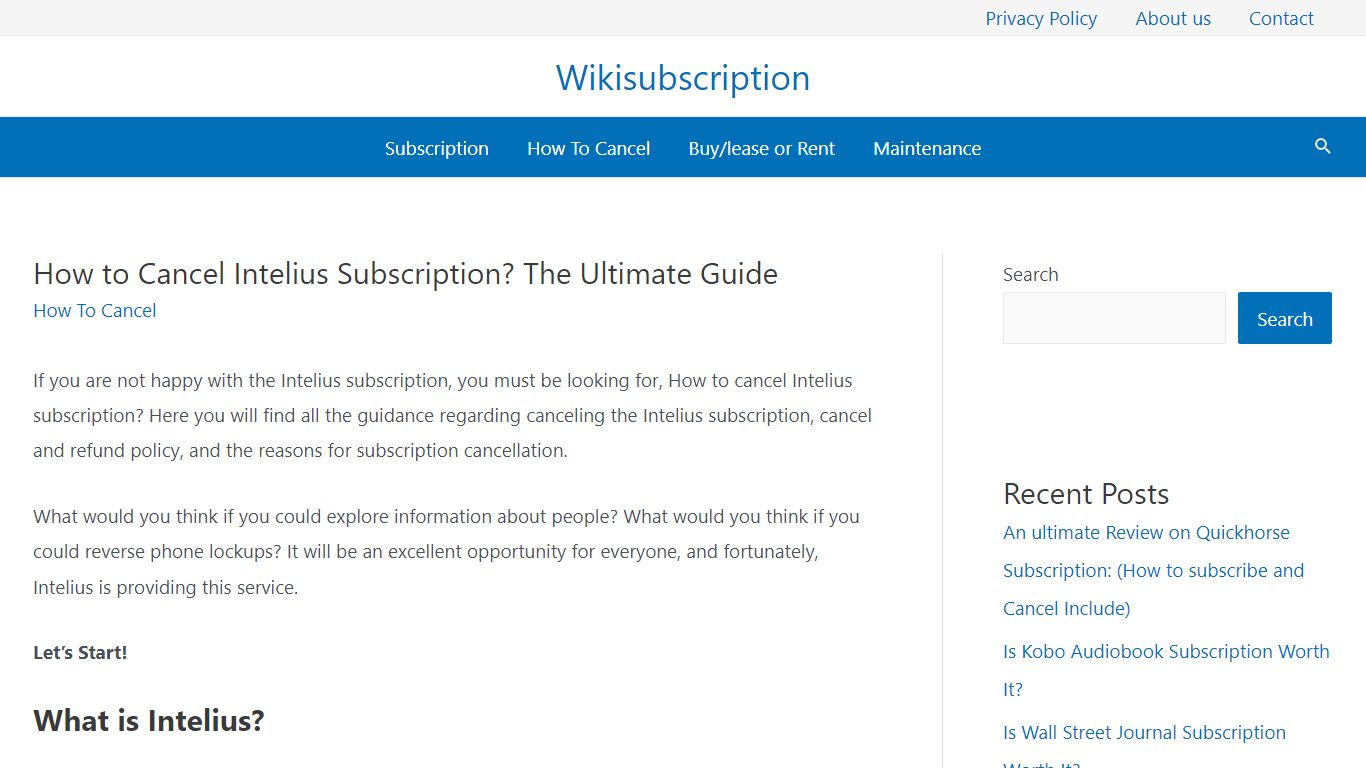 How to Cancel Intelius Subscription? The Ultimate Guide